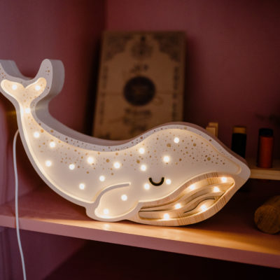 Lampe veilleuse baleine Blanc albinos - Little Lights