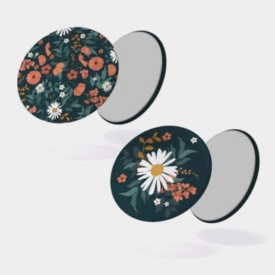 Lot de 2 magnets Jardin botanique, fleuris et colorés, Maison Joliette, Made in France.