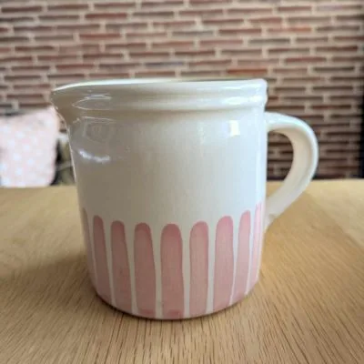 pichet rose rayures maison Roussot