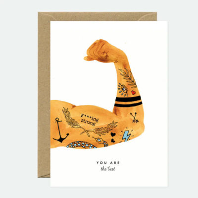 Carte de vœux You’re the best man d'All the ways to say, symbolisant résilience et détermination.