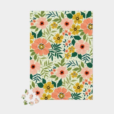 Puzzle Floraison, 500 pièces, coloré aux nuances de printemps - Maison Joliette.