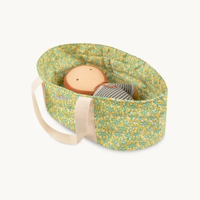 Couffin Gommu Liberty en coton fleuri, doux et transportable, idéal pour Big Gommu.