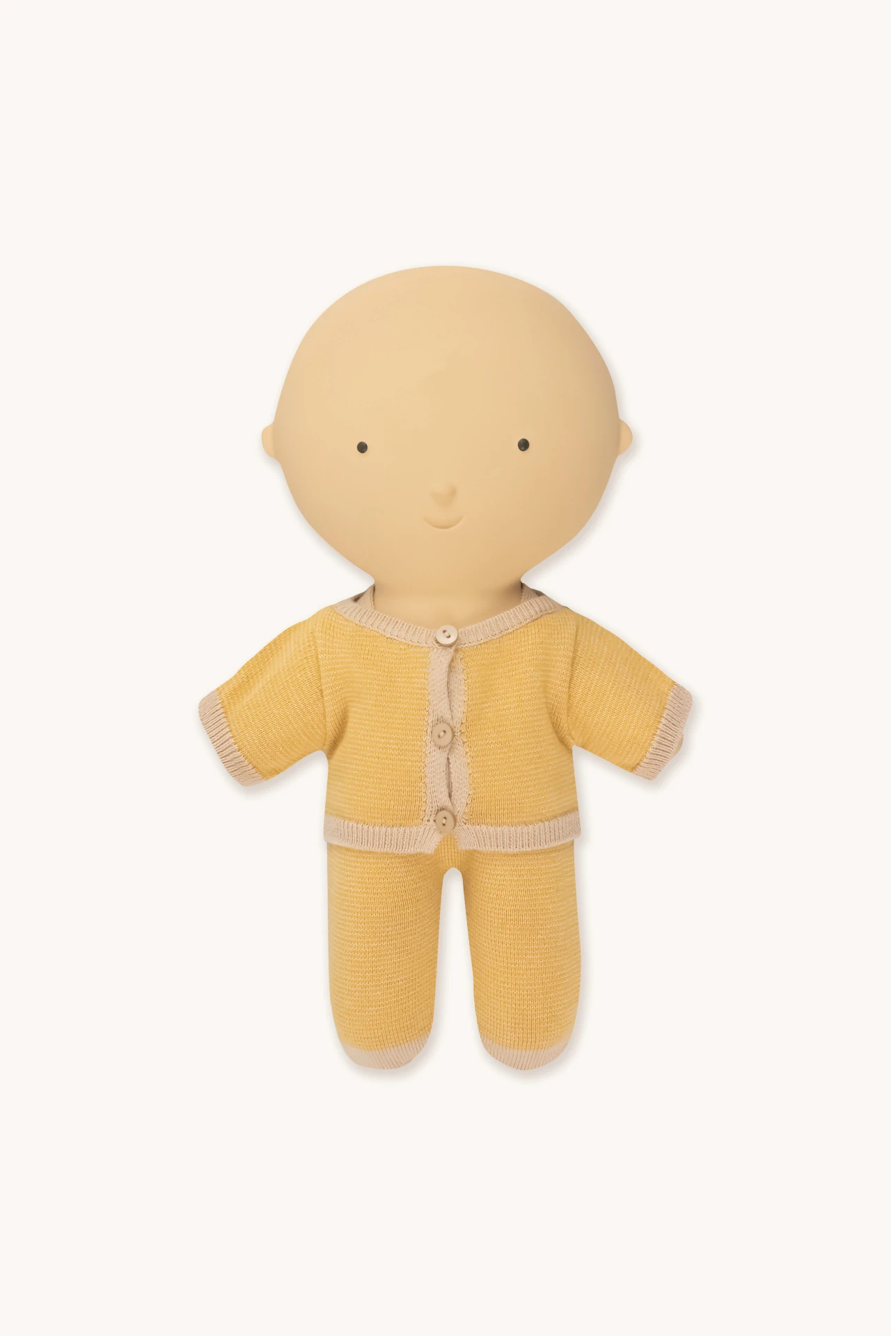 Cardigan à rayures Gommu Crème et Moutarde – We are Gommu – Image 2