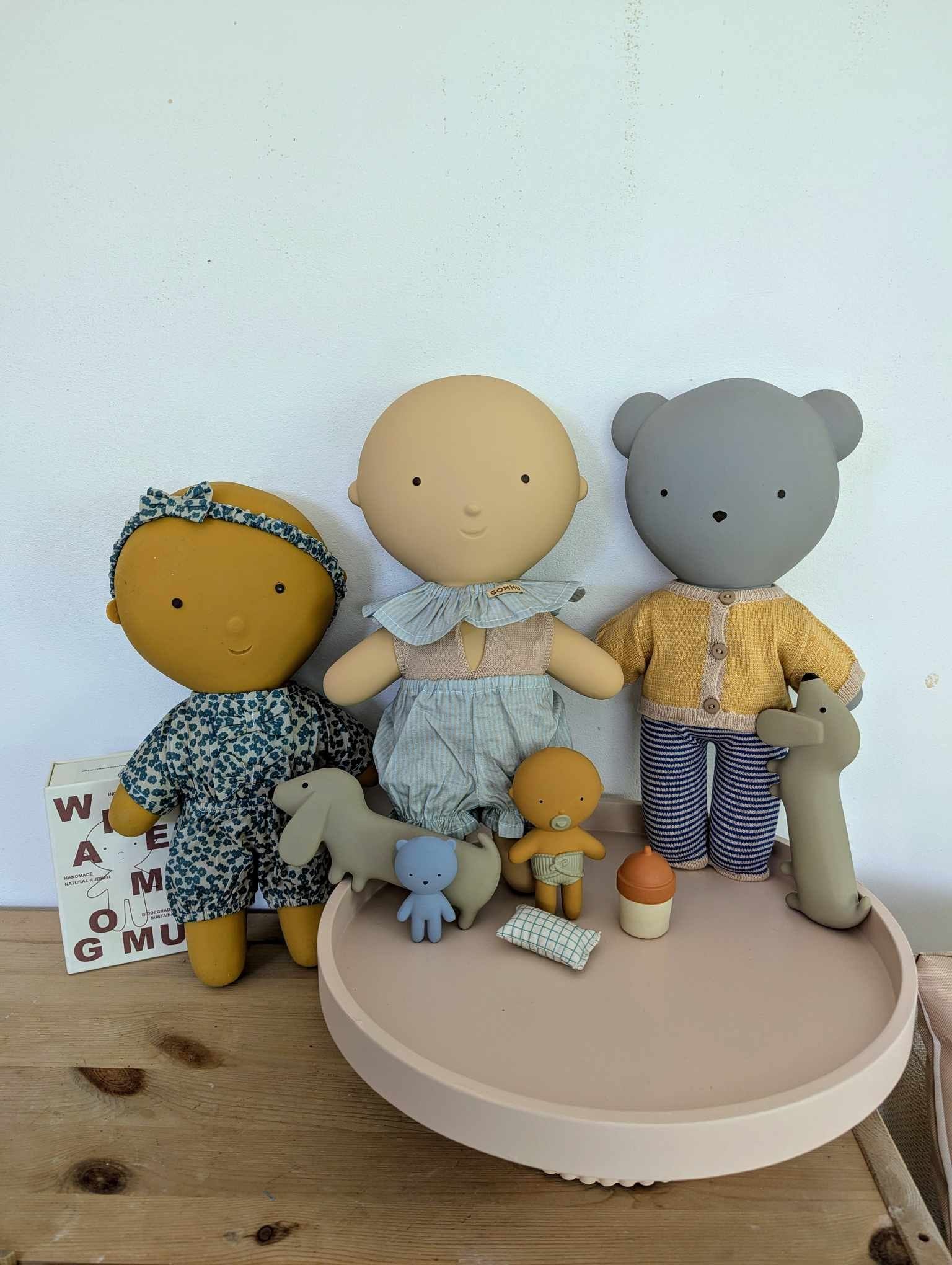 Short et col en popeline Gommu - rayures sable et bleu ciel - We are Gommu – Image 2