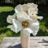 Coquelicot en feutre blanc de Gry & Sif