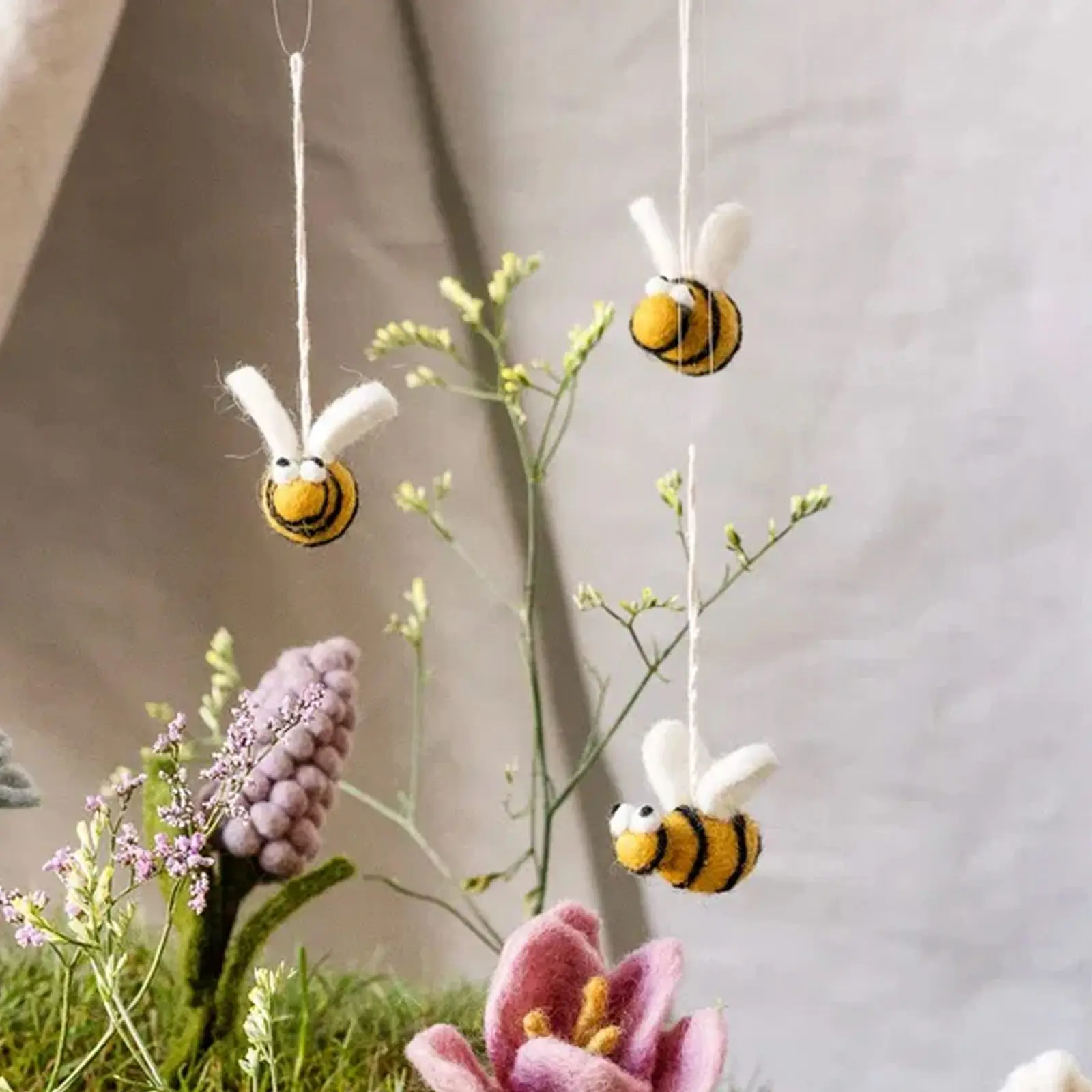Lot de 3 abeilles à suspendre Gry & Sif