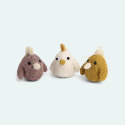 Lot de 3 mini poules Gry & Sif