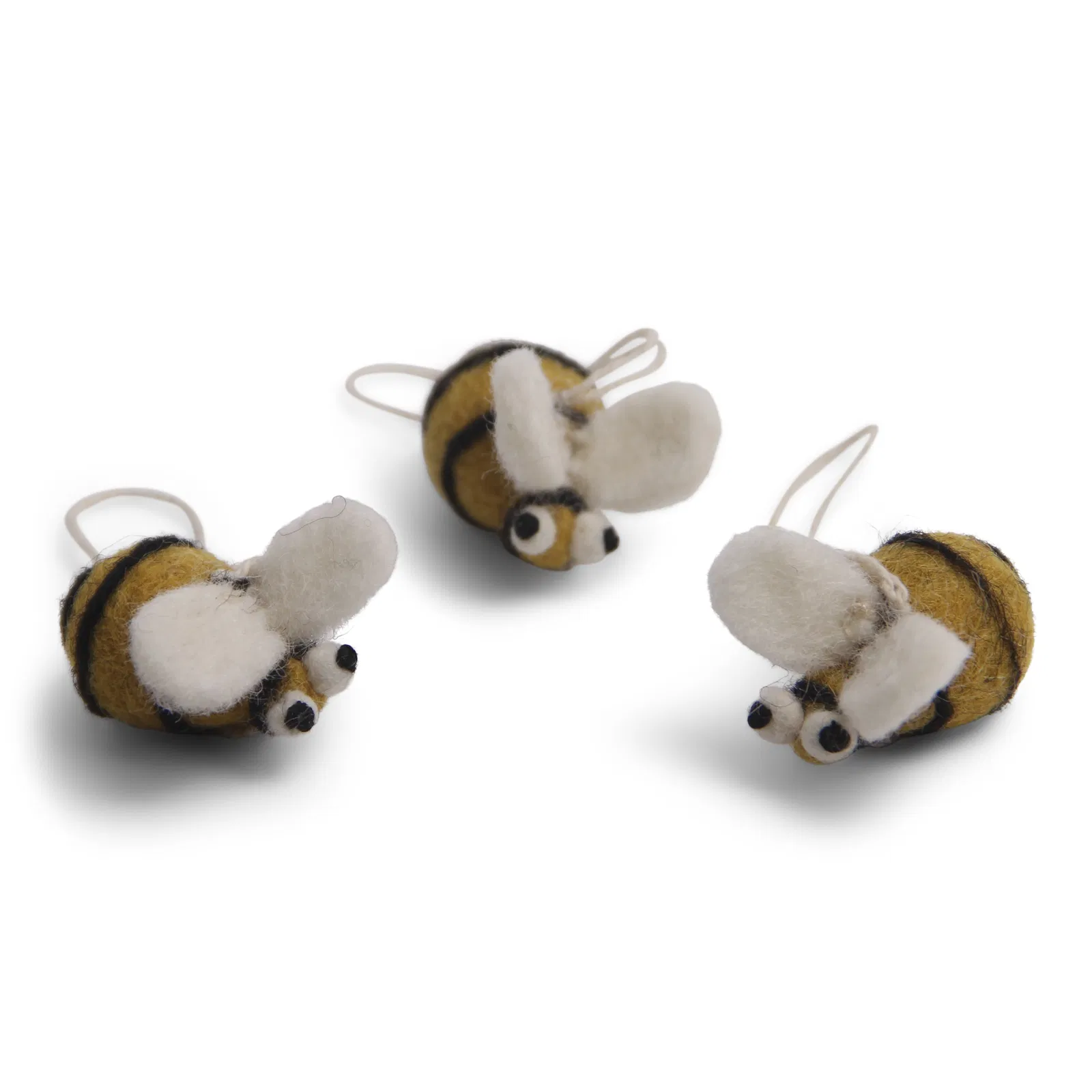 Lot de 3 abeilles à suspendre en feutre - Gry & Sif – Image 2