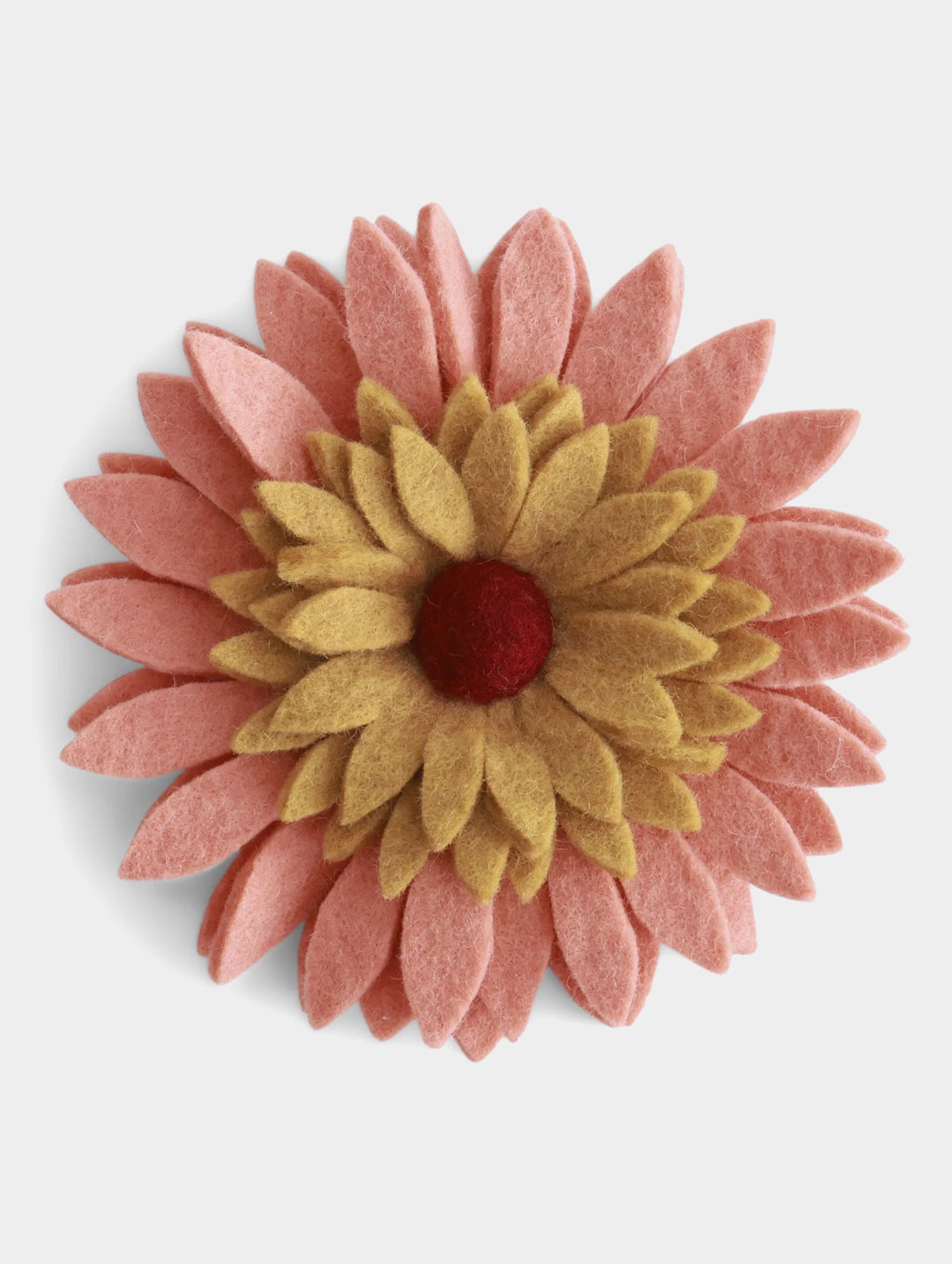Gerbera de décoration murale en feutre 16 cm - Gry & Sif – Image 7