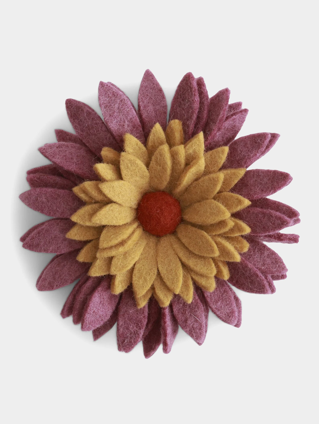 Gerbera de décoration murale en feutre 16 cm - Gry & Sif – Image 9