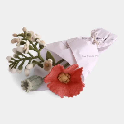 Bouquet de fleurs en feutre Bina de Gry & Sif