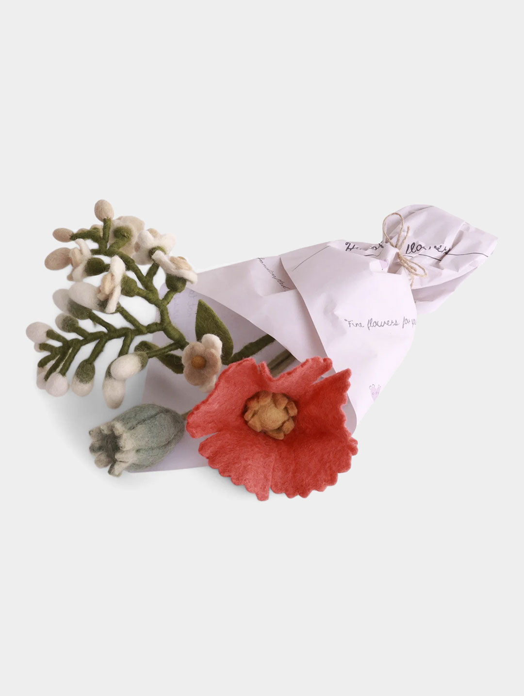 Bouquet de fleurs en feutre Bina de Gry & Sif