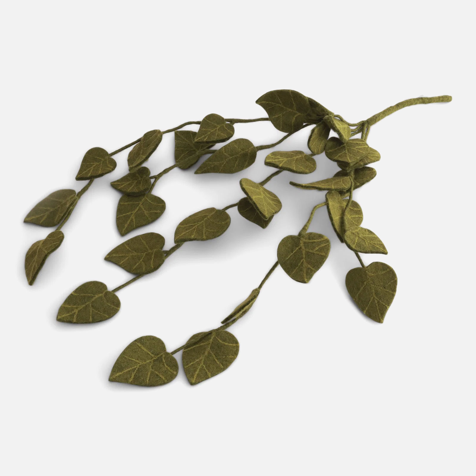 Branche de succulente en feutre 80 cm - verte – Image 3