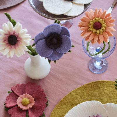 Gerbera en feutre 30 cm – Gry & Sif