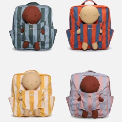 Sac à dos porte-bébé à rayures – We are Gommu